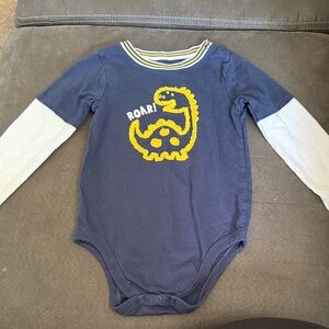 Garanimals Navy and Yellow Dinosaur Bodysuit